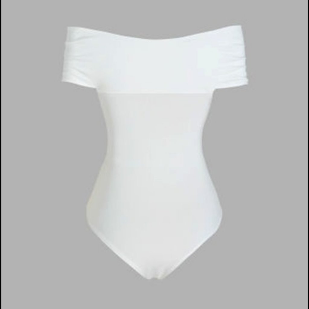 Solid Off-Shoulder Bodysuit